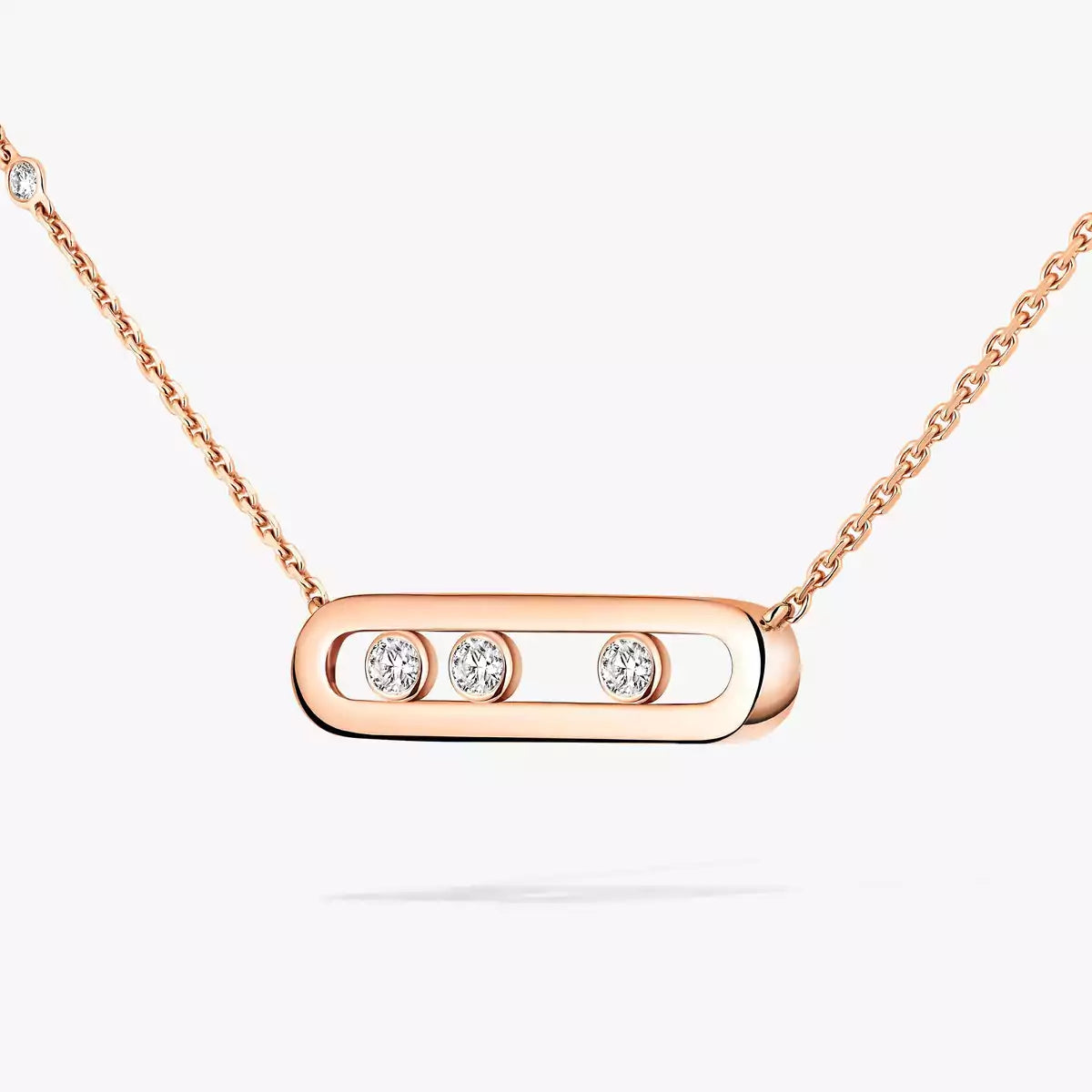 [Azure Tears]MOVE PAVÉ PENDANT 4 MOVING DIAMONDS HALSKETTE