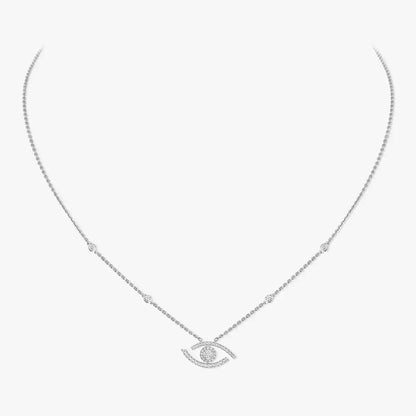 [Azure Tears]PAVÉ DIAMOND LUCKY EYE NECKLACE