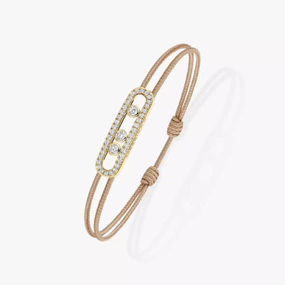 [Azure Tears]CARE(S) PAVÉ CORD BRACELET