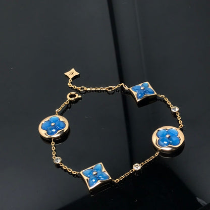 [Azure Tears]STERN UND SONNE 4 MOTIV BLAUES ARMBAND