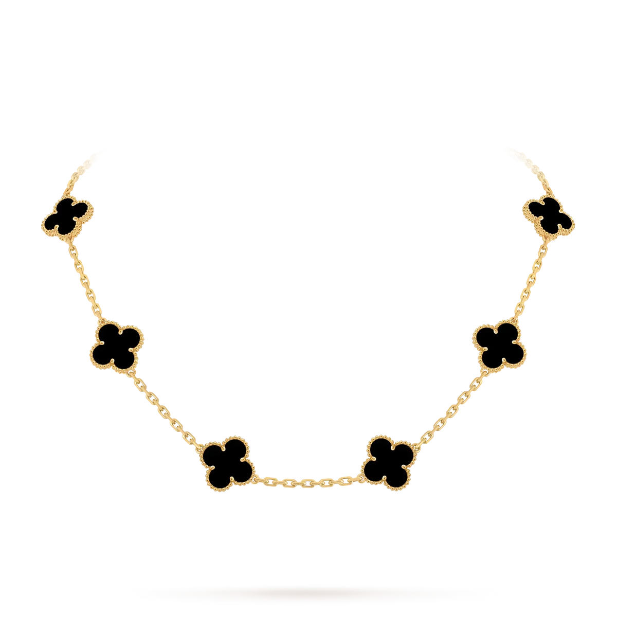 [Azure Tears]KLASSISCHES GLÜCKLICHES 10-BLATT-KLEE-HALSKETTE GOLD KOLLEKTION